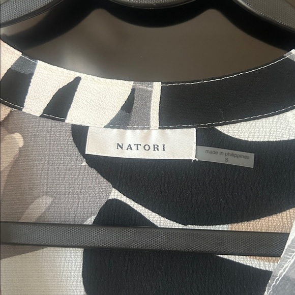 Natori Palm Leaf Caftan Size S Tropical Resort Maxi Dress - Picture 5 of 16